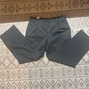 Dockers Gray Dress Pants Classic Straight-Leg (33x34)